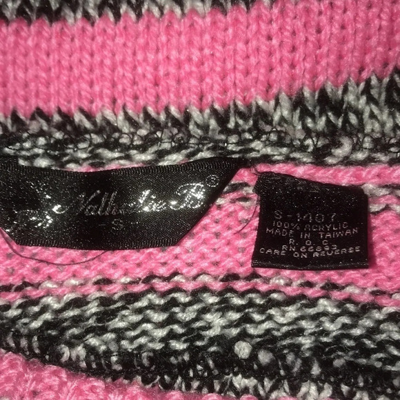 NATHALIE B. Pocket turtleneck Multi colored striped sweater size S - Picture 3 of 7